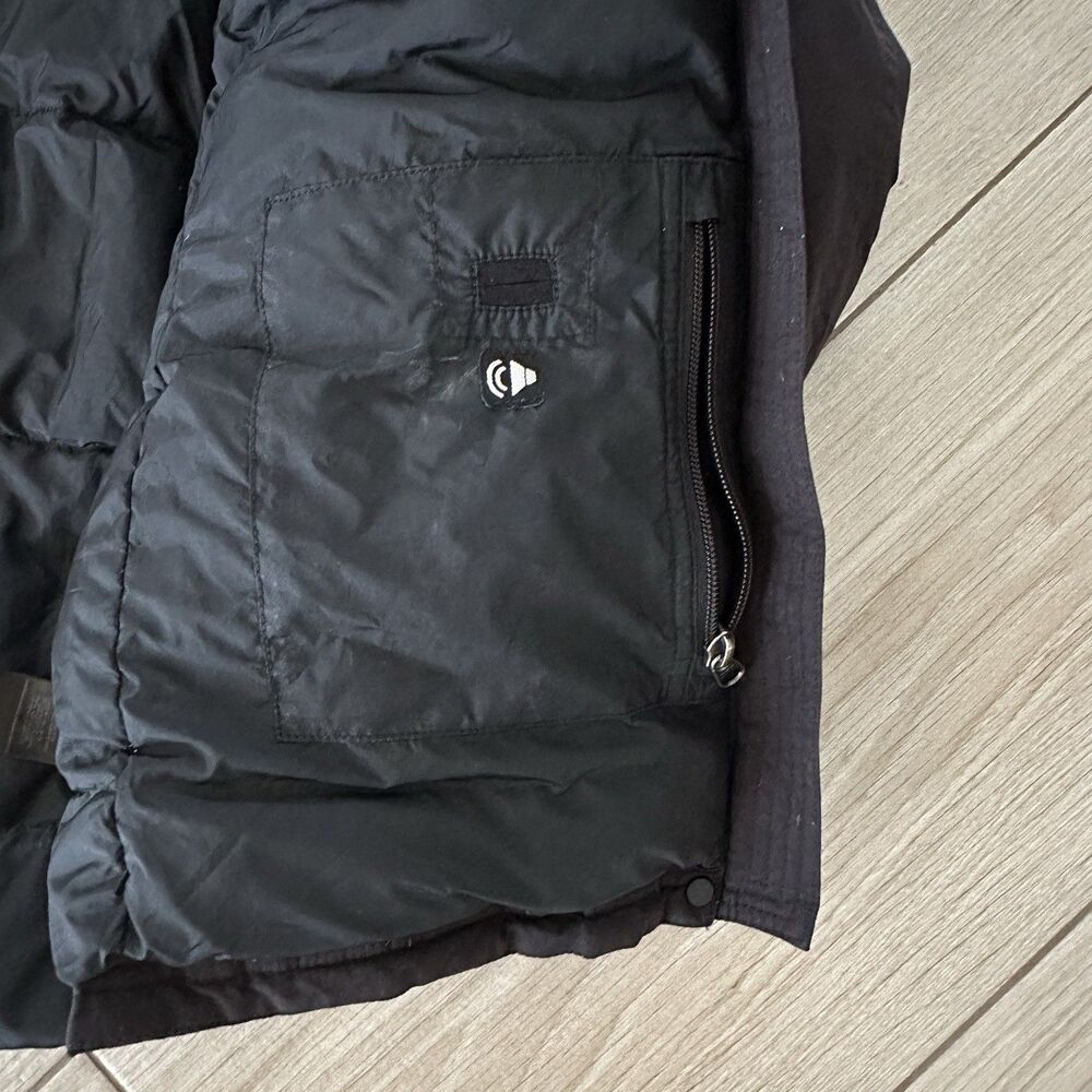 The North Face Jacket Womens XL Black Goose Down Faux Fur Coat Parka Hyvent - Picture 9 of 14